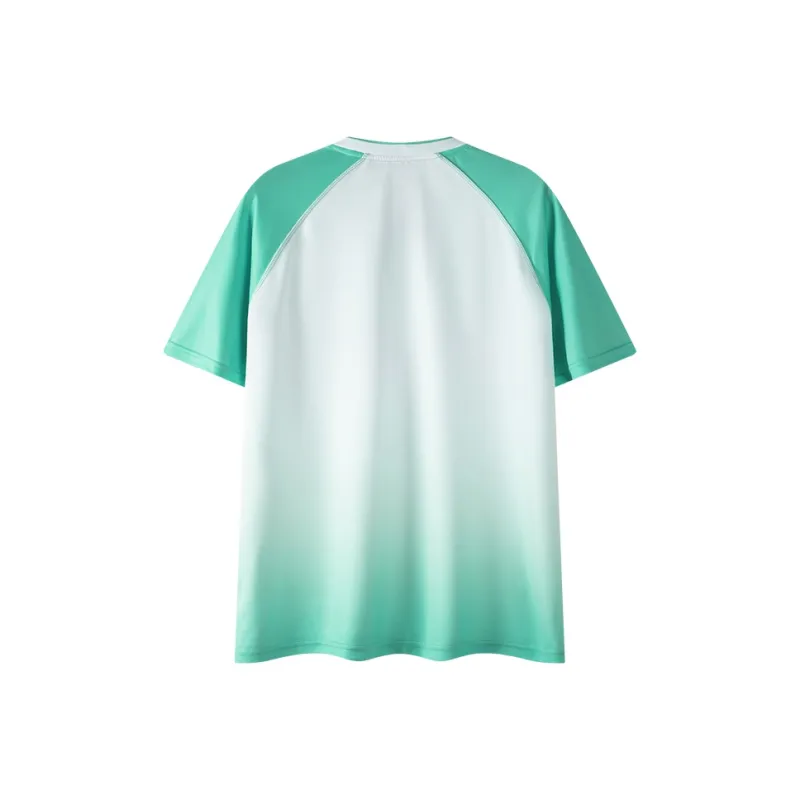 P.R IND Badminton Jersey Unisex Gradient Green Shadow-1