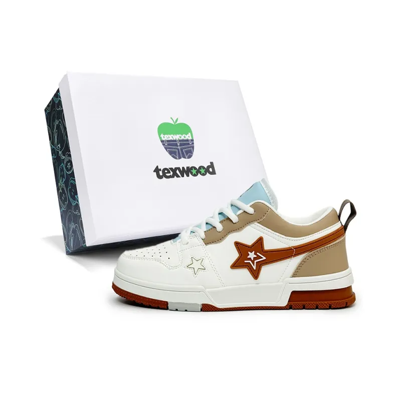 TEXWOOD Abrasion Resistant Balance Lightweight Low Top Skateboard Shoes Unisex Box-25