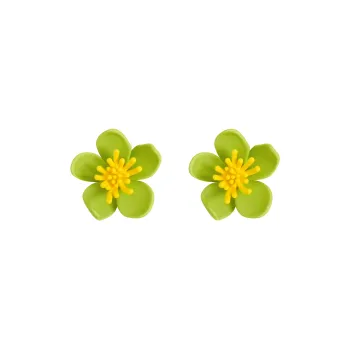 KEYS VIA Copper Alloy Stud Earrings Women's