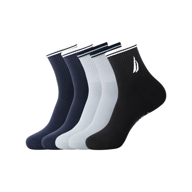 NAUTICA UNDERWEAR Mid Calf Socks Men's 5 Pack-12