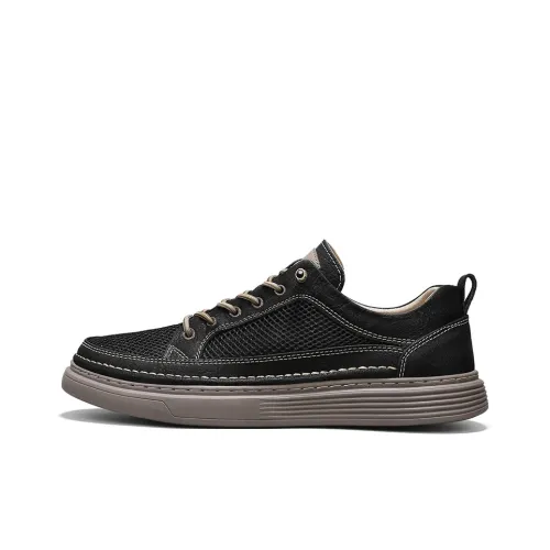 BBMTR Casual Shoes Men Low Top Black/Khaki/Beige