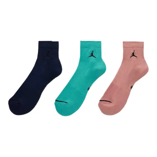 Jordan Mid Calf Socks Unisex 3 Pack Multicolor