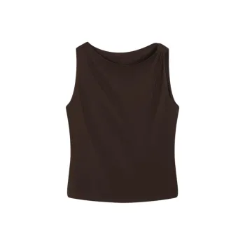 IHIMI Tank Tops Women's Coffee Brown