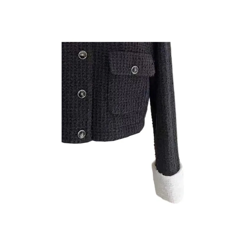 CHANEL 25P Spring Summer Preview Collection Jackets Coats Women's Black-5