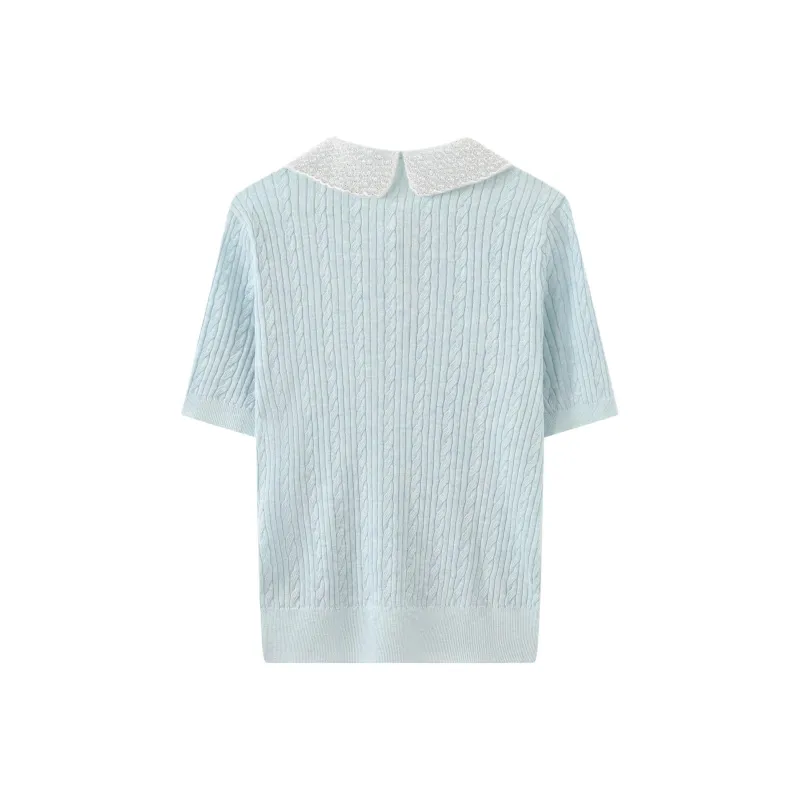 Fish rabbits Knitwear Women's Blue-1