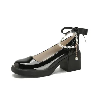 City Camel Block Heel High Heels Women's