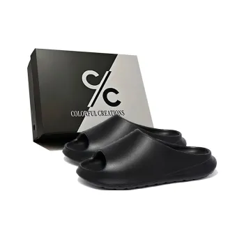 Colorful Creations EVA Cut Out Slip Resistant Abrasion Resistant Odor Resistant Quiet Slide Slippers Men's