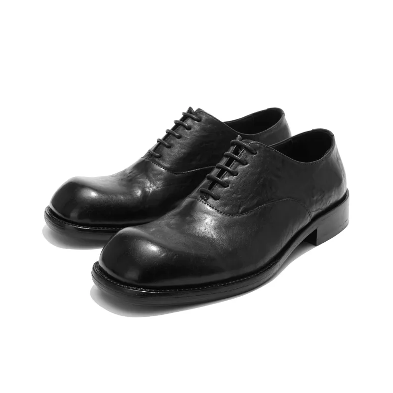 TAICHIISM Men's Casual Shoes Men Low Top Washed Black-2