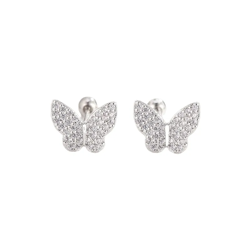 QIANFANGDAHUANGYE Zircon Stud Earrings Women's-0