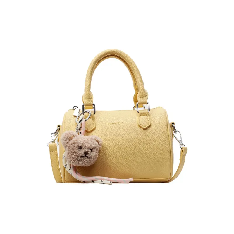 Yalu PU Cylinder Bag Crossbody One Shoulder Handbag Women's Multicolor-11