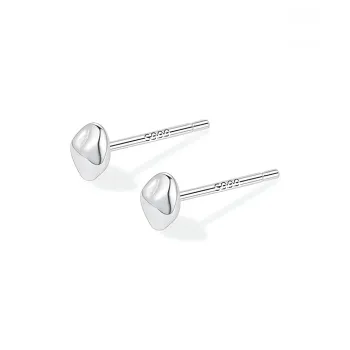 VEZA Sterling Silver Stud Earrings Unisex