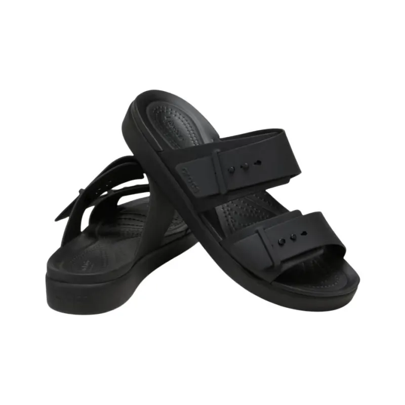 Crocs Brooklyn Abrasion Resistant Slide Slippers Unisex Black-2