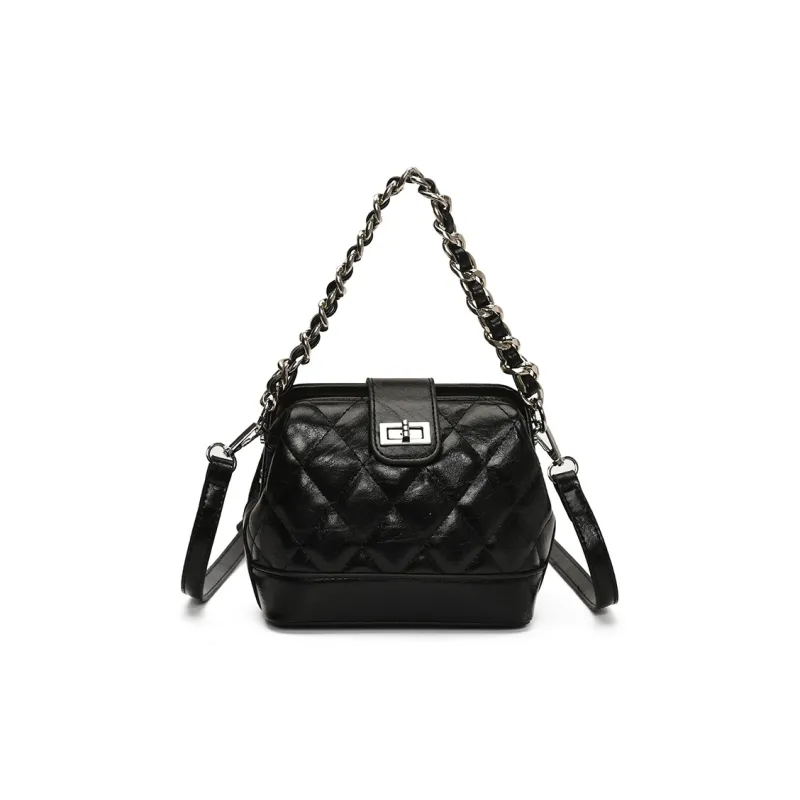 Yalu PU Handbag Women's Ecru/Silver/Black/Pink/Yellow-8