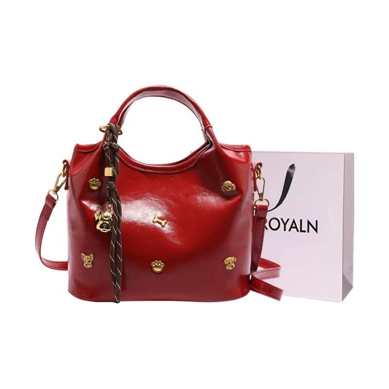 LOUIS ROYALN PU One Shoulder Handbag Unisex Multicolor-6