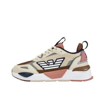 EMPORIO ARMANI EA7 Low Top Casual Shoes Women's Beige Brown