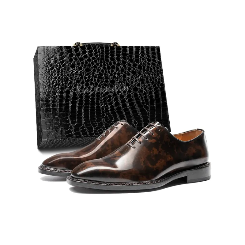 Kaltendin Dress Shoes Men's Brown-20