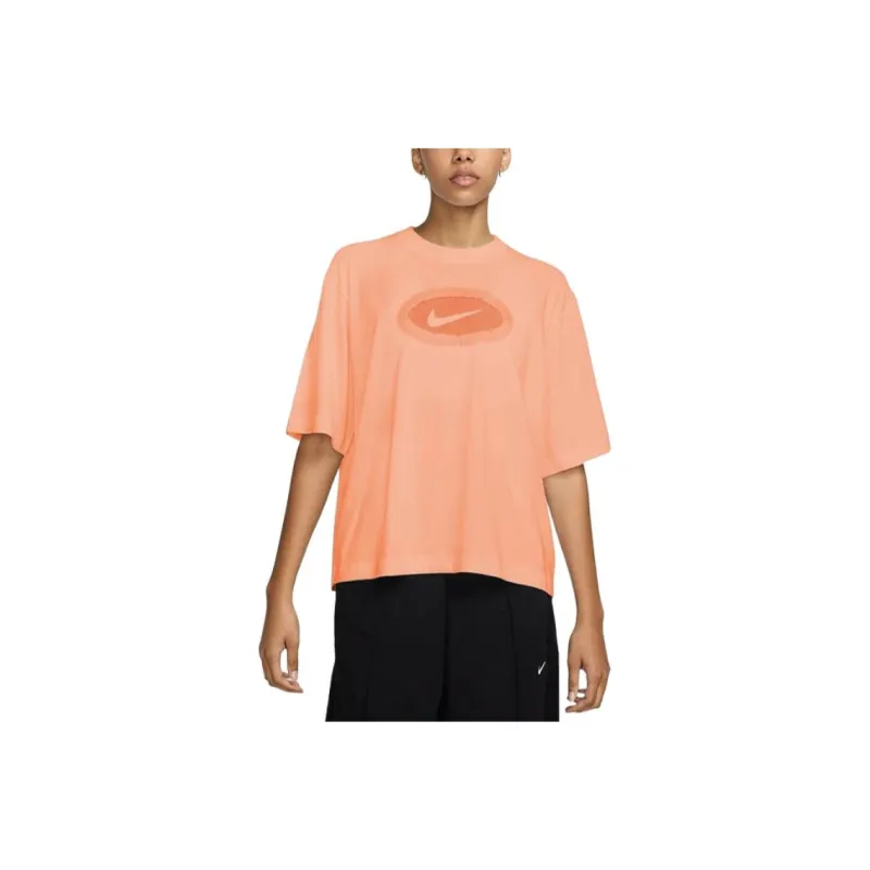 Nike Clothing T Shirts Women's Apricot-0