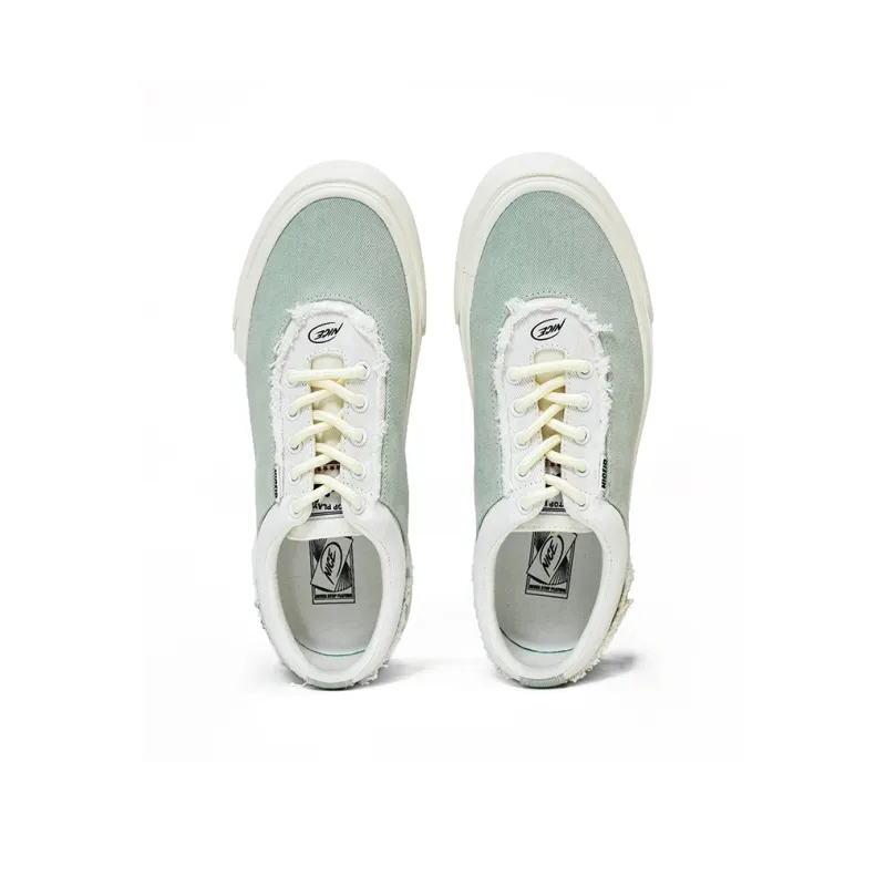 NICEID Abrasion Resistant Breathable Low Top Canvas Shoes Unisex Light Blue-3
