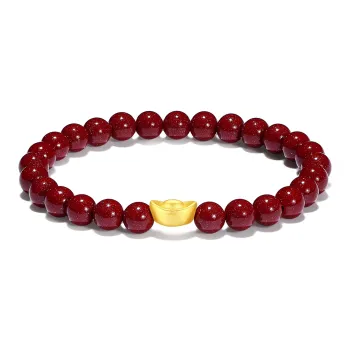 PUTUOSHANWENCHUANG Cinnabar Jade Bracelets Unisex