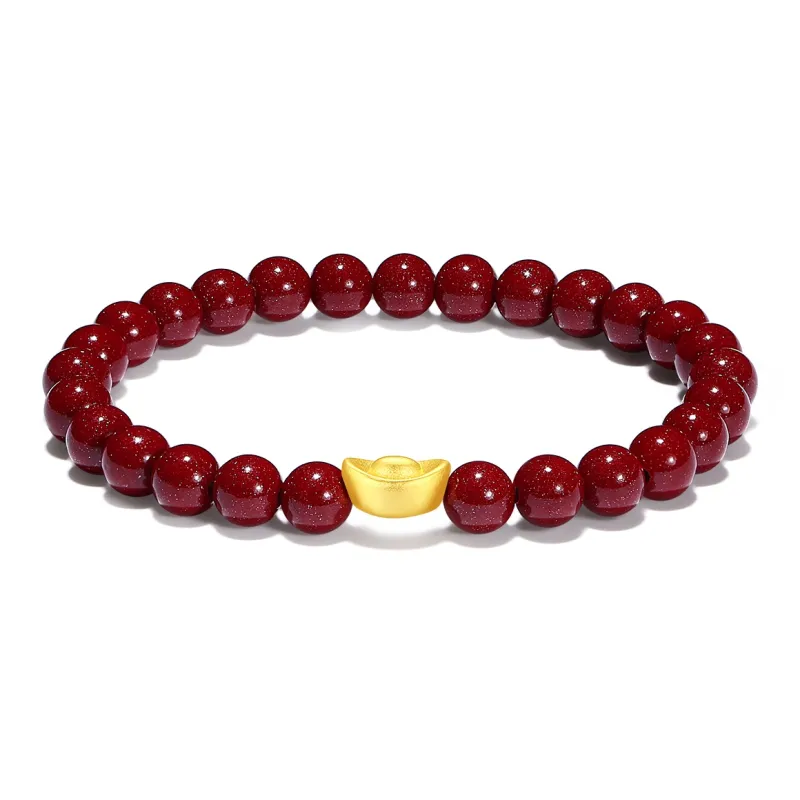 PUTUOSHANWENCHUANG Cinnabar Jade Bracelets Unisex-0