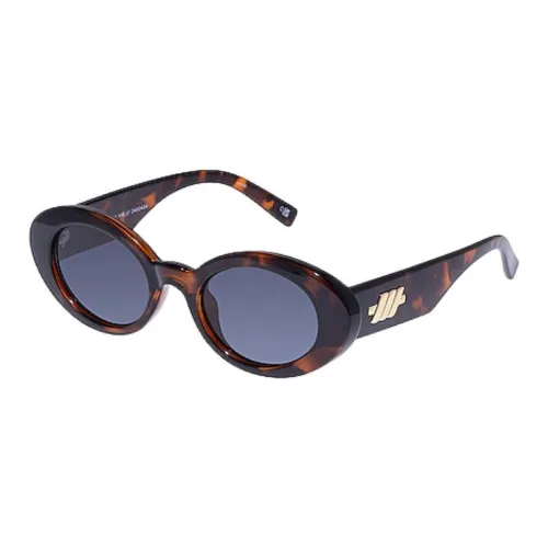 Le Specs Acetate Oval Sunglasses Unisex Tortoiseshell