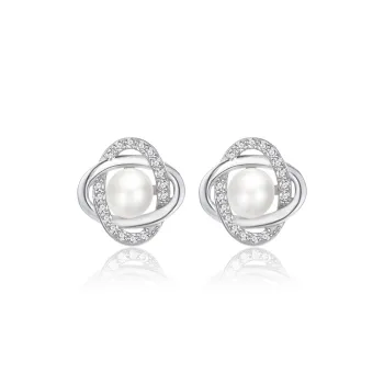Andaozi Pearl Stud Earrings Women's