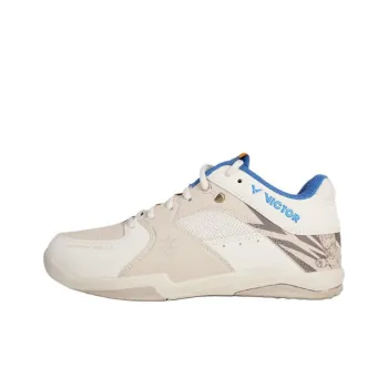 VICTOR Dragon Ball Z Collaboration Collection Anti Slip Wear Resistant Low Top Badminton Shoes Unisex Ivory White