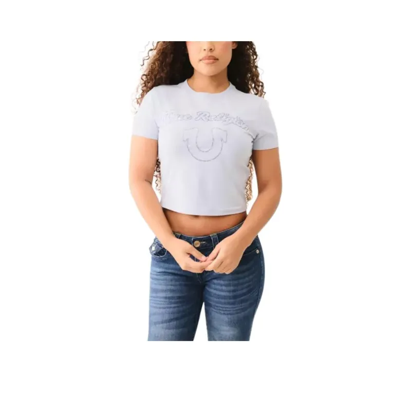 TRUE RELIGION T Shirt Women's Light Blue-0