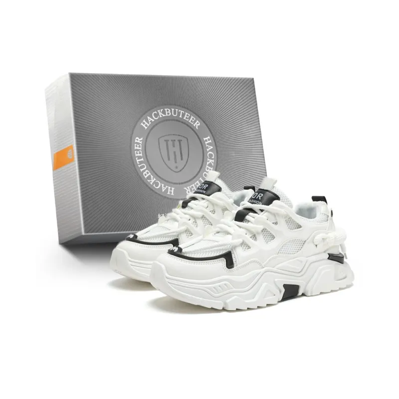 HACKBUTEER Low Top Chunky Sneakers Men's Box Included-0