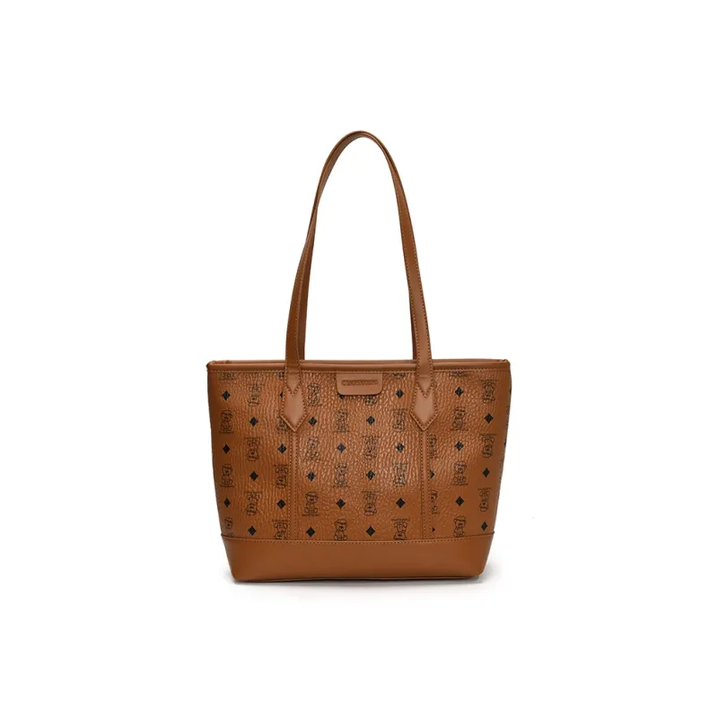 Miss Angel PU Tote Bag, Shoulder Bag Regular Women's Khaki/Pink/Brown/Black-18