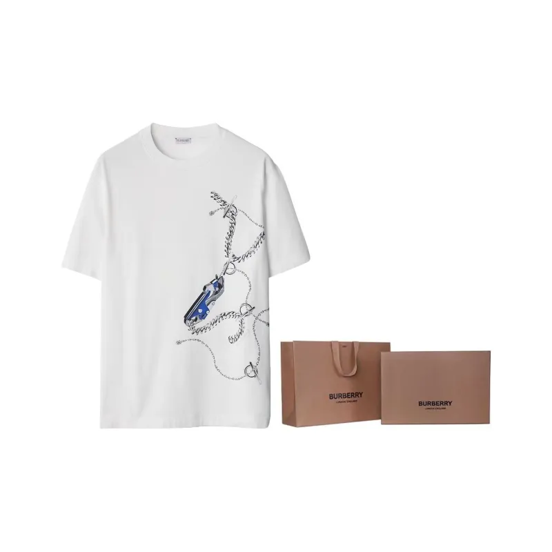 Burberry Graphic print Cotton T shirt-8