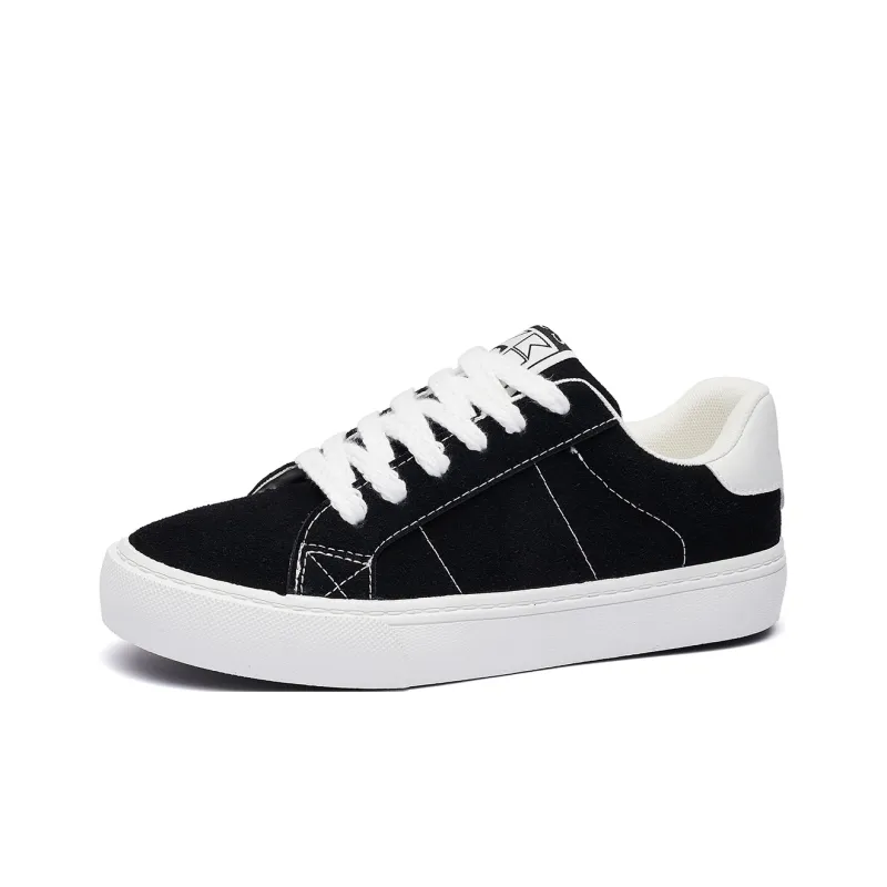 VKOI 1999 Wear resistant And Lightweight Low Top Skateboard Shoes Women's Black-2