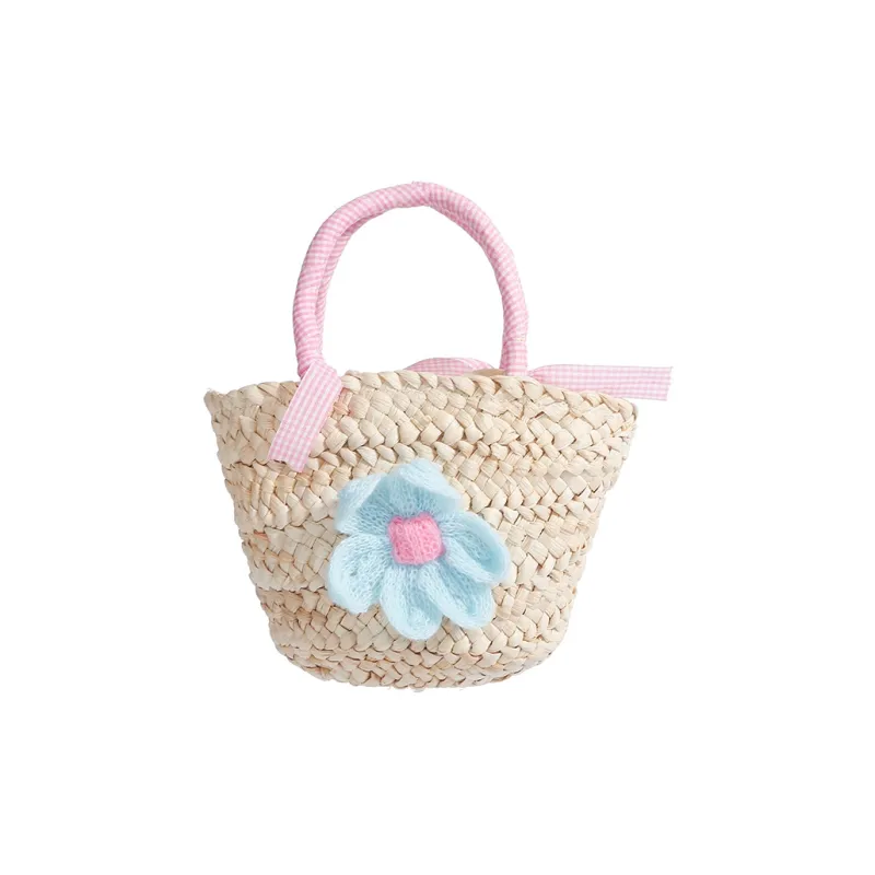 YZUE Woven Handbag Regular Women's Pink/Blue/Green/Yellow-4