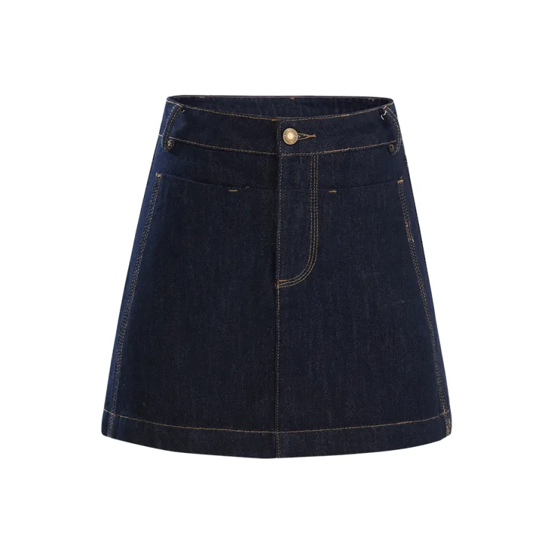 Rose Denim Short Skirts Women's-0