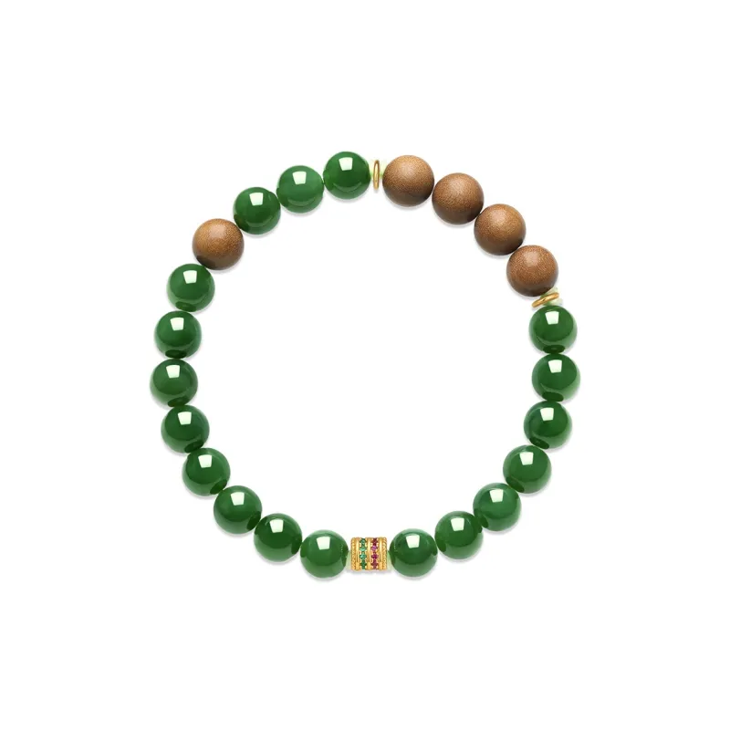Princess Cui Hetian Jade Bracelets Jasper Unisex-8