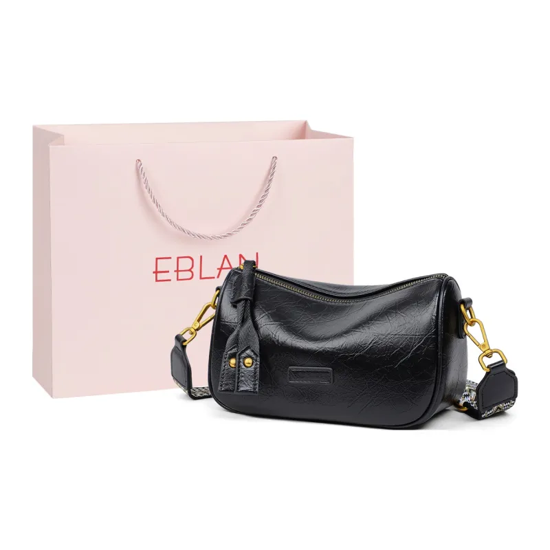 EBLAN Synthetic Leather Shoulder Bag, Crossbody Bag, Pillow Bag Regular Women's Coffee-4
