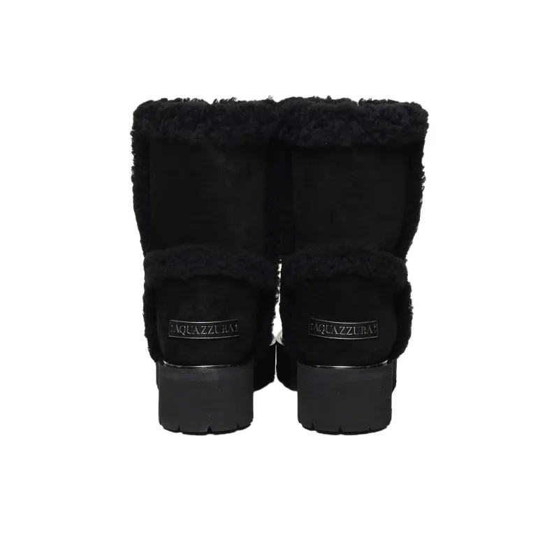 AQUAZZURA Teddi Ankle Boots Women's Black-3