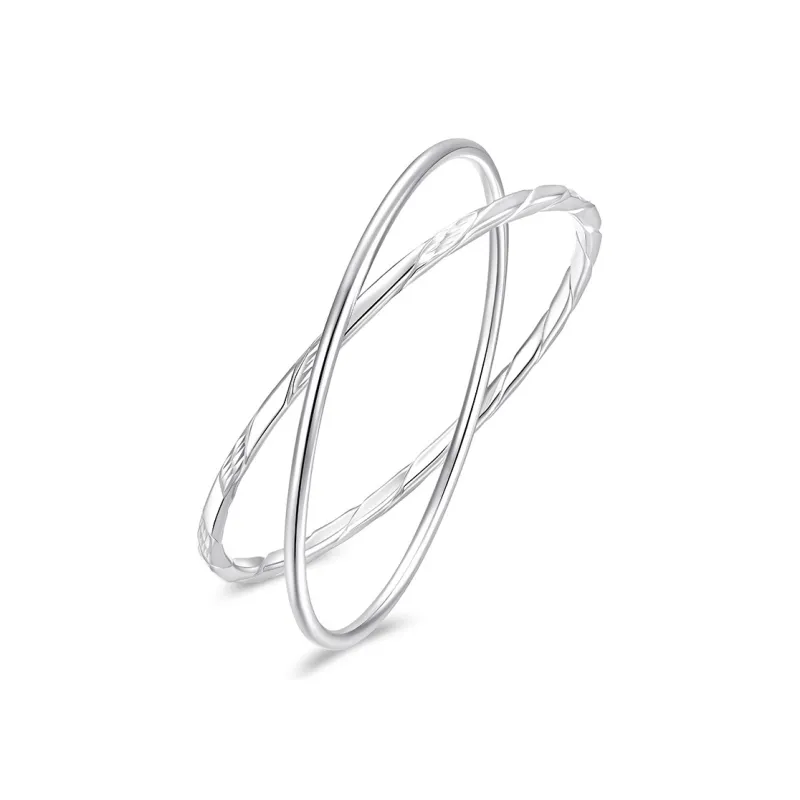 KADER 999 Fine Silver Bangles Women's-0