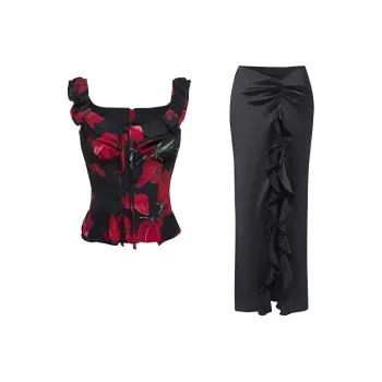 PLANE DRIFT Two Piece Skirt Sets Women's
