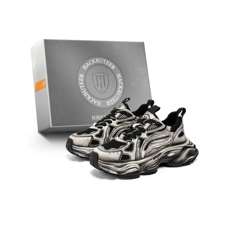 HACKBUTEER Low Top Chunky Sneakers Men's Box Included-5