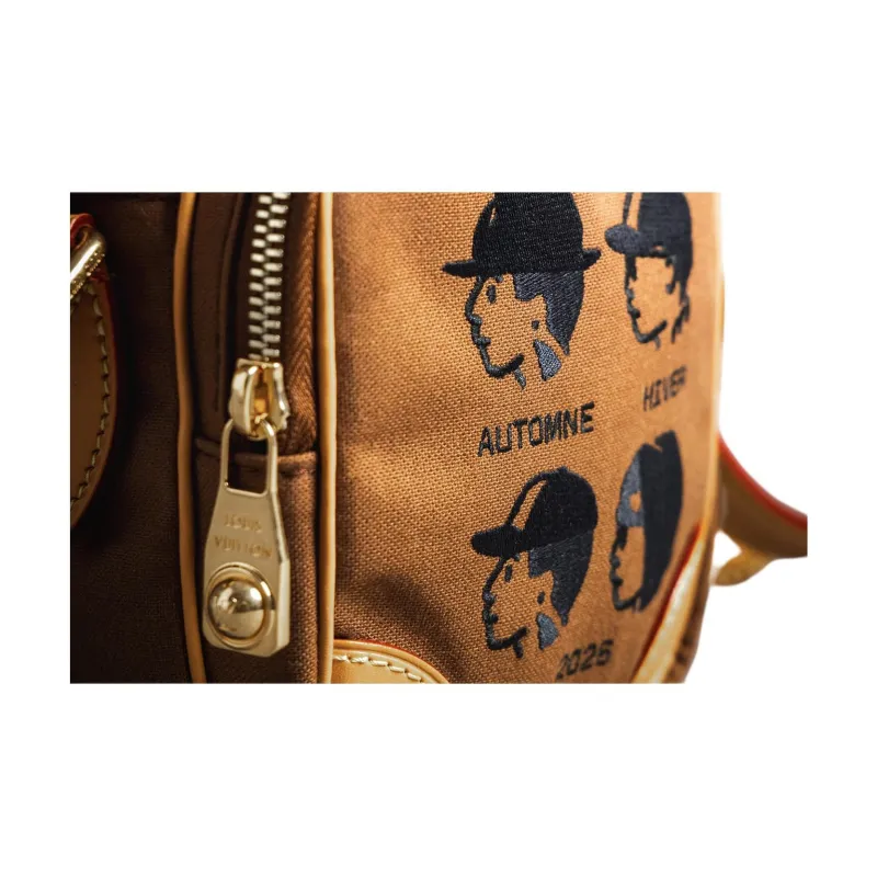 LOUIS VUITTON Pharrell X Nigo Collaboration Amazone Canvas Bag, Shoulder Bag Unisex Brown-1