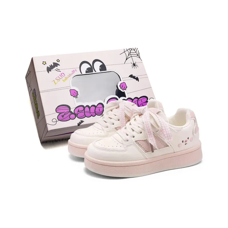 Z.SUO Coverage, Abrasion Resistant, Balance, Lightweight, Height Increasing Low Top Skateboard Shoes Women's-3