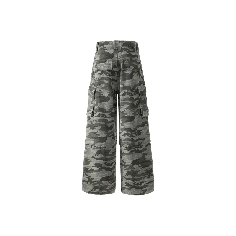 PISYPOX Cargo Pants Unisex Camouflage-1