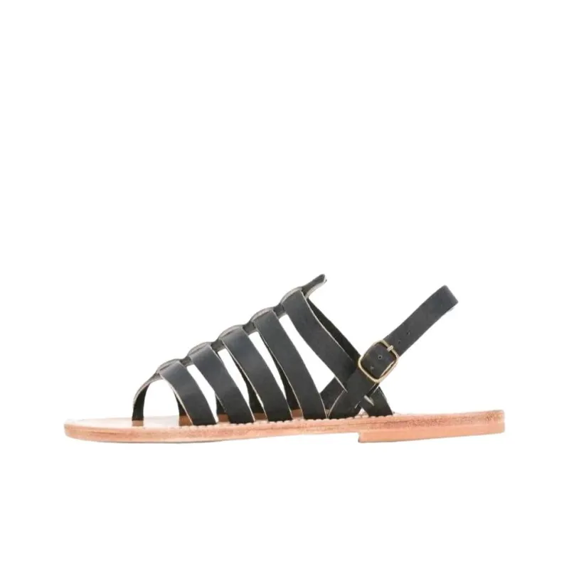 K Jacques St Tropez Roman Sandals Women's Black-0