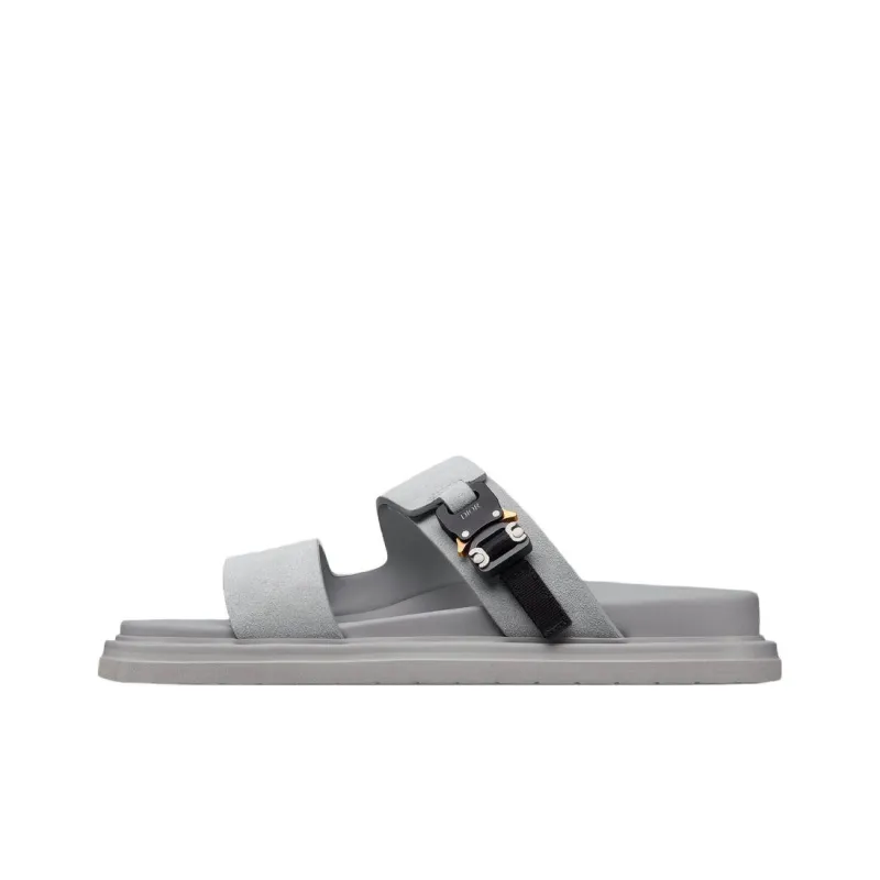 DIOR Aqua Slide Slippers Men's Gray-0