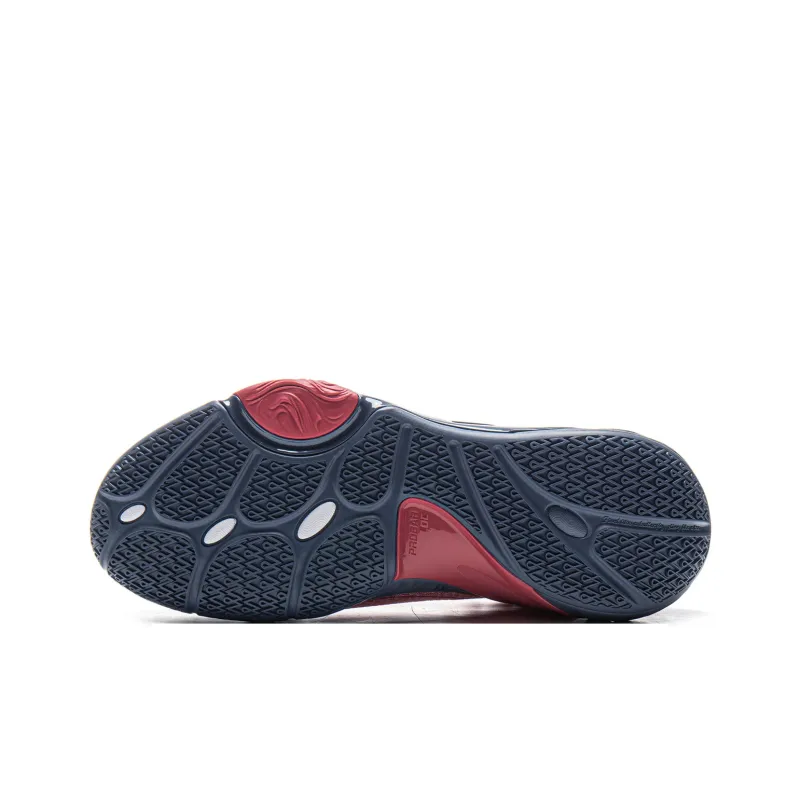 LiNing Cushioning, Slip Resistant, Abrasion Resistant, Rebound Grip Low Top Basketball Shoes Men's Intense Berry Red-6