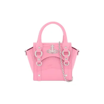 Vivienne Westwood BETTY Cow Leather One Shoulder Handbag Mini Women's Pink