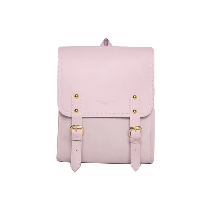 Yalu PU Backpack Women's Pink/Ecru/Silver/Black-0
