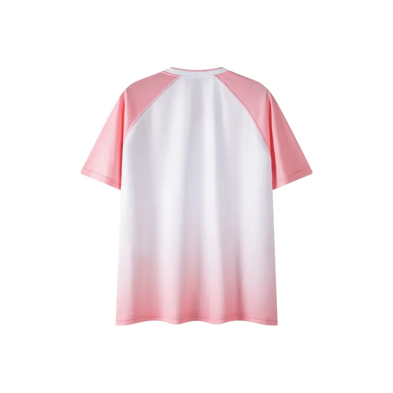 P.R IND Badminton Jersey Unisex Gradient Pink Shadow-1