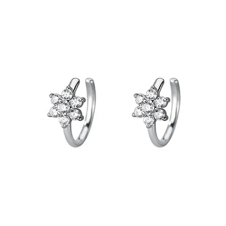 NVBBK S925 Silver Clip On Earrings Women's-1